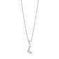 Stone-Set Initial Pendant - Women Pendant - The Steel Shop