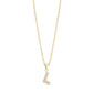 Stone-Set Initial Gold Pendant - Women Pendant - The Steel Shop