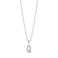 Stone-Set Initial Pendant - Women Pendant - The Steel Shop