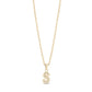 Stone-Set Initial Gold Pendant - Women Pendant - The Steel Shop