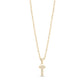Stone-Set Initial Gold Pendant - Women Pendant - The Steel Shop