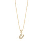 Stone-Set Initial Gold Pendant - Women Pendant - The Steel Shop
