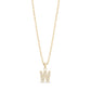 Stone-Set Initial Gold Pendant - Women Pendant - The Steel Shop