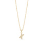 Stone-Set Initial Gold Pendant - Women Pendant - The Steel Shop