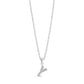 Stone-Set Initial Pendant - Women Pendant - The Steel Shop