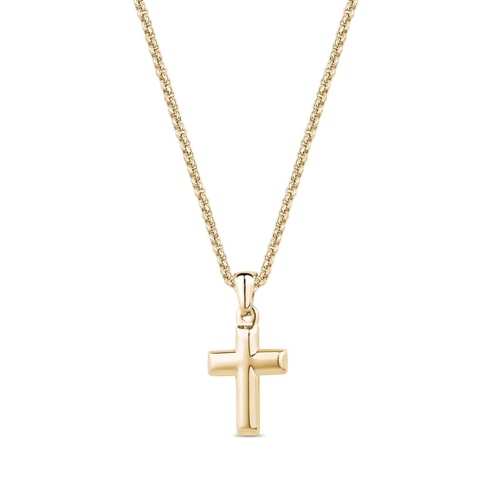 Refined Dome Cross Pendant - Women Pendant - The Steel Shop