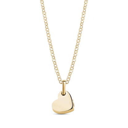Minimalist Side-Hanging Heart Urn Pendant - Women Pendant - The Steel Shop