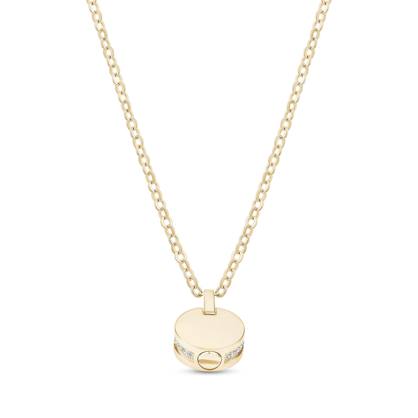 Eternal Shine Round Urn Pendant - Women Pendant - The Steel Shop