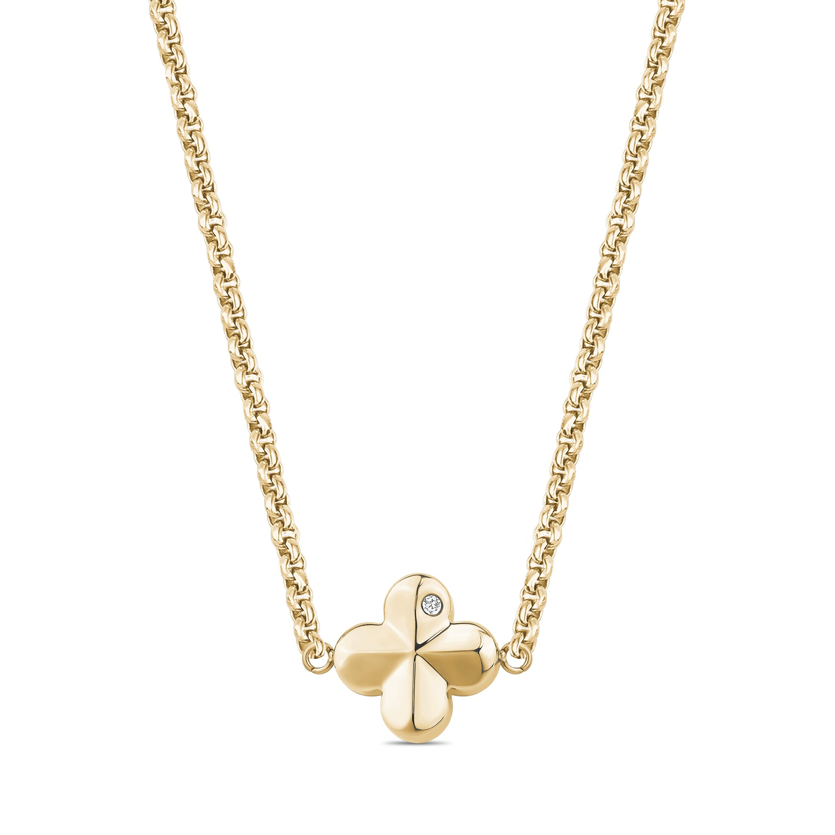 Four-Leaf Clover Pendant Necklace - Women Pendant - The Steel Shop