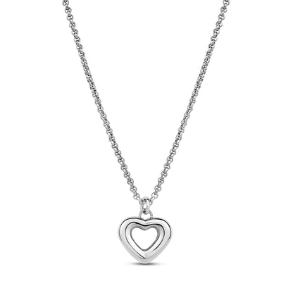 Modern Silhouette Heart Pendant - Women Pendant - The Steel Shop