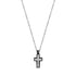 Stone-Set Urn Cross Pendant - unisex pendant - The Steel Shop