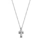 Stone-Set Urn Cross Pendant - unisex pendant - The Steel Shop