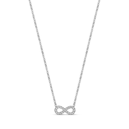 Pavé Infinity Pendant Necklace - Women Pendant - The Steel Shop