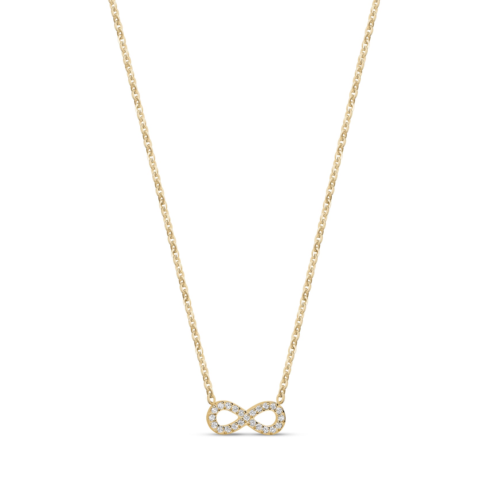 Pavé Infinity Pendant Necklace - Women Pendant - The Steel Shop