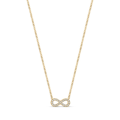 Pavé Infinity Pendant Necklace - Women Pendant - The Steel Shop