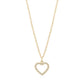 Pavé Open Heart Pendant - Women Pendant - The Steel Shop
