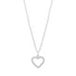 Pavé Open Heart Pendant - Women Pendant - The Steel Shop