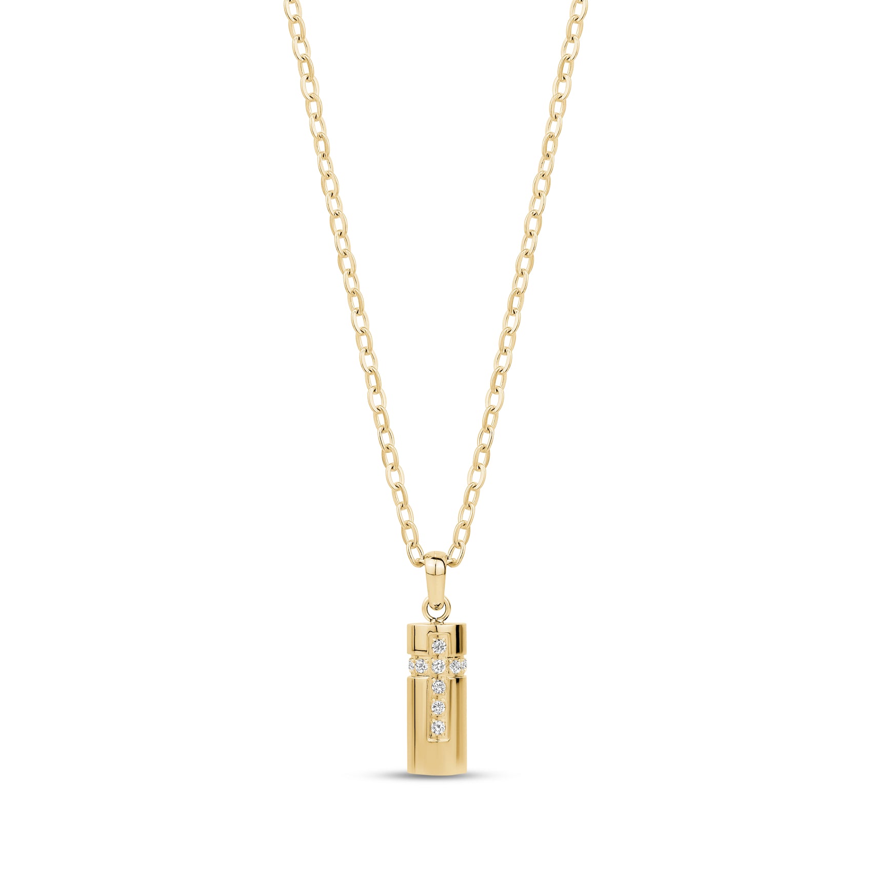 Cross Cylinder Urn Pendant