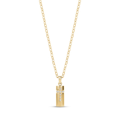 Cross Cylinder Urn Pendant