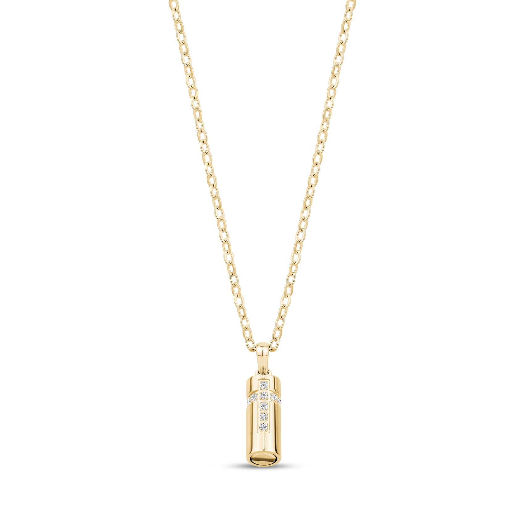 Cross Cylinder Urn Pendant
