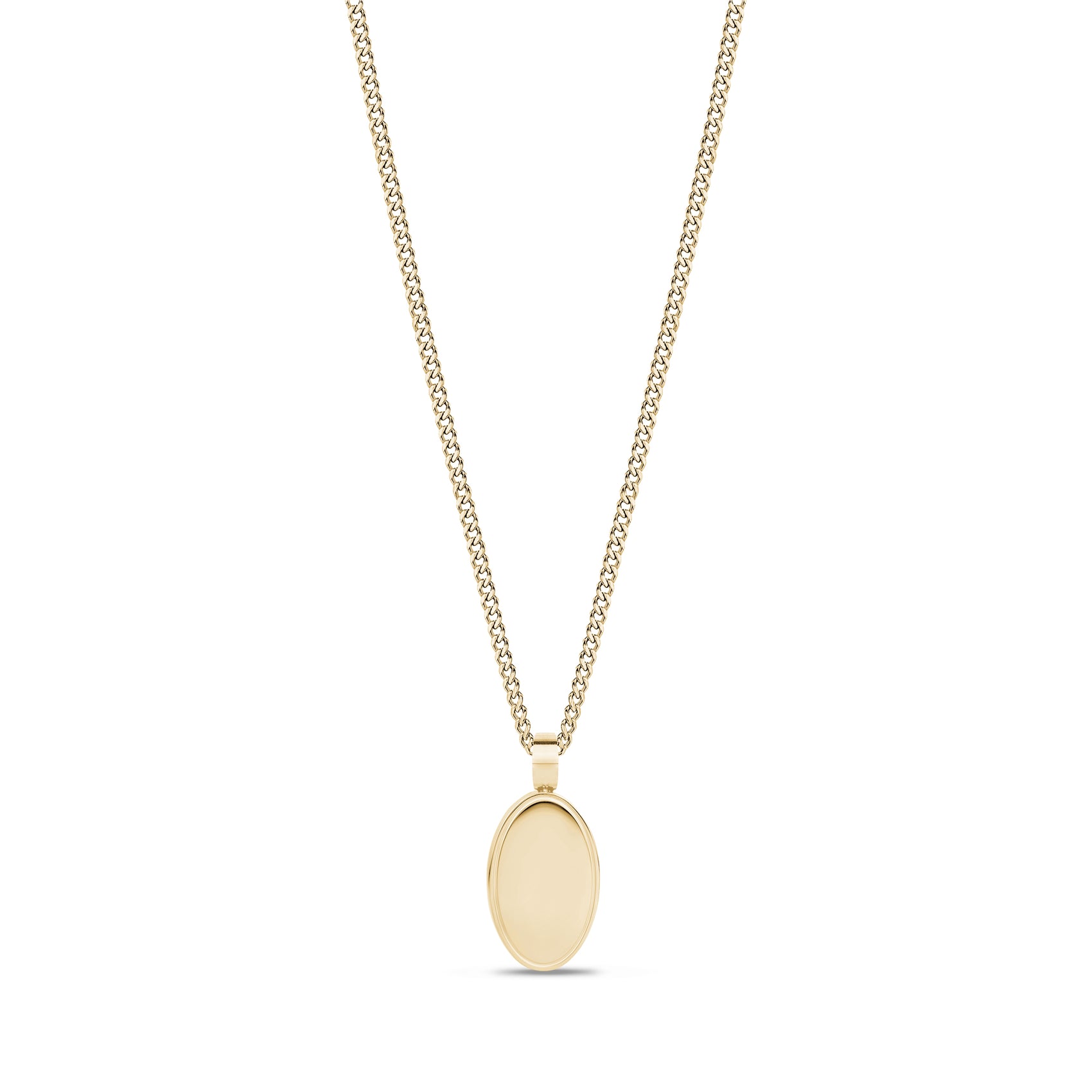 Minimal Oval Pendant - Women Pendant - The Steel Shop