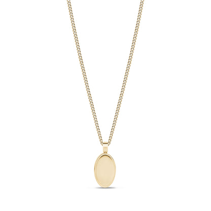 Minimal Oval Pendant - Women Pendant - The Steel Shop
