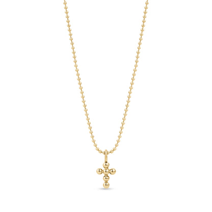 Mini Beaded Cross Pendant - Women Pendant - The Steel Shop