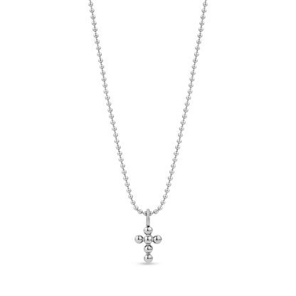 Mini Beaded Cross Pendant - Women Pendant - The Steel Shop