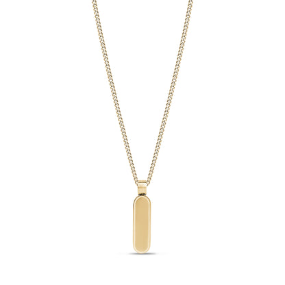 Minimal Oval Bar Pendant - Women Pendant - The Steel Shop