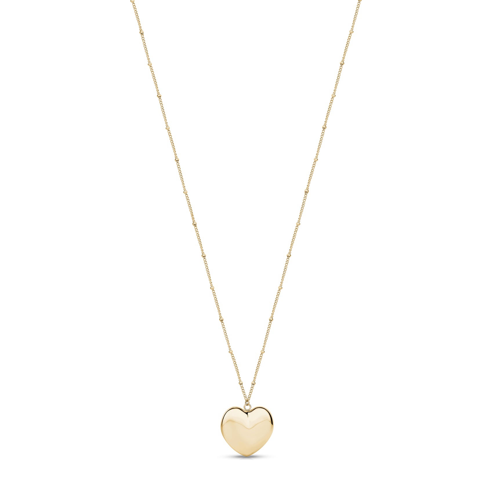 XL Heart Pendant on Long Chain - Women Pendant - The Steel Shop