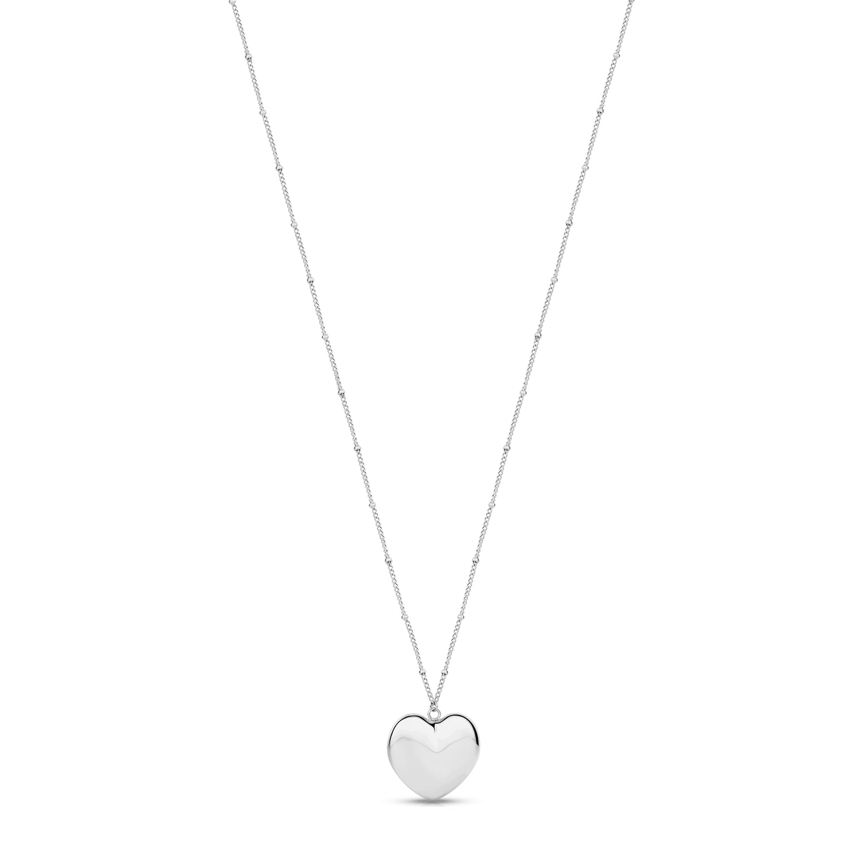 XL Heart Pendant on Long Chain - Women Pendant - The Steel Shop