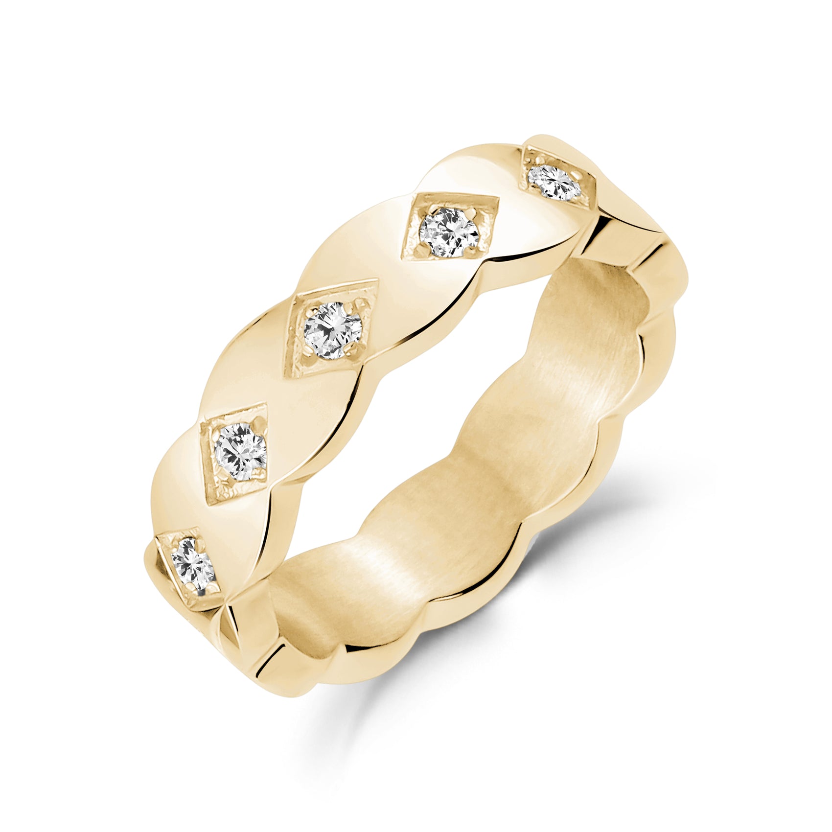 Elegant Stone-Set Ring - Women Ring - The Steel Shop