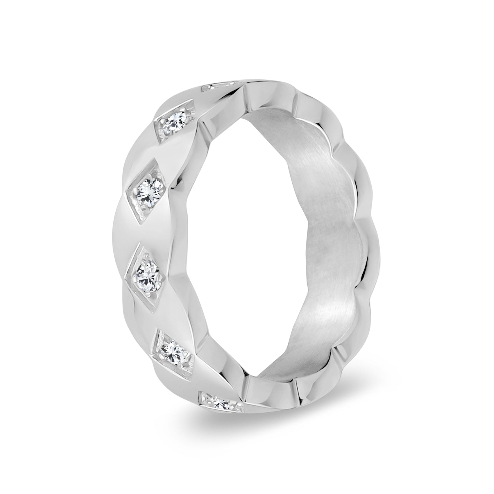 Elegant Stone-Set Ring - Women Ring - The Steel Shop