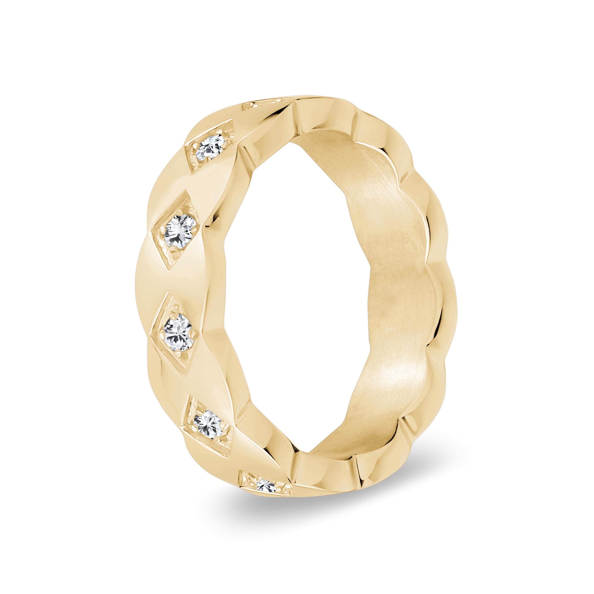 Elegant Stone-Set Cubic Zirconia Womens Ring – The Steel Shop