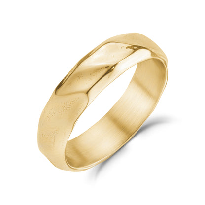 Wavy Shine Band - Women Ring - The Steel Shop