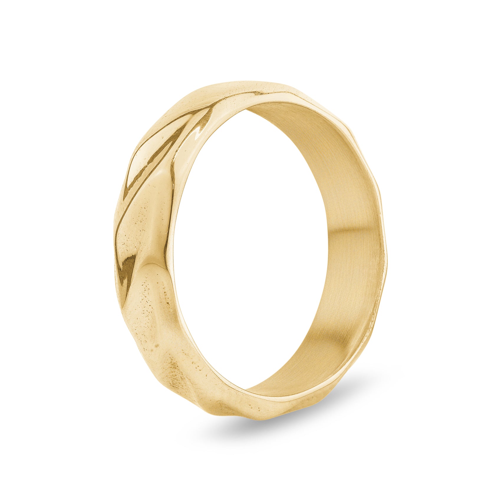 Wavy Shine Band - Women Ring - The Steel Shop