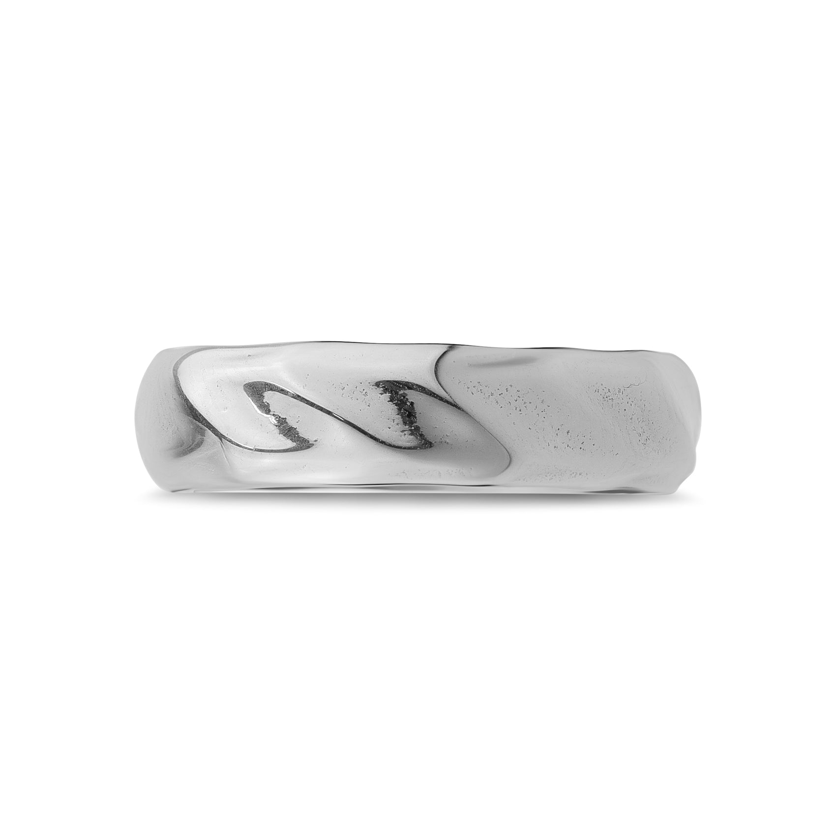 Wavy Shine Band - Women Ring - The Steel Shop