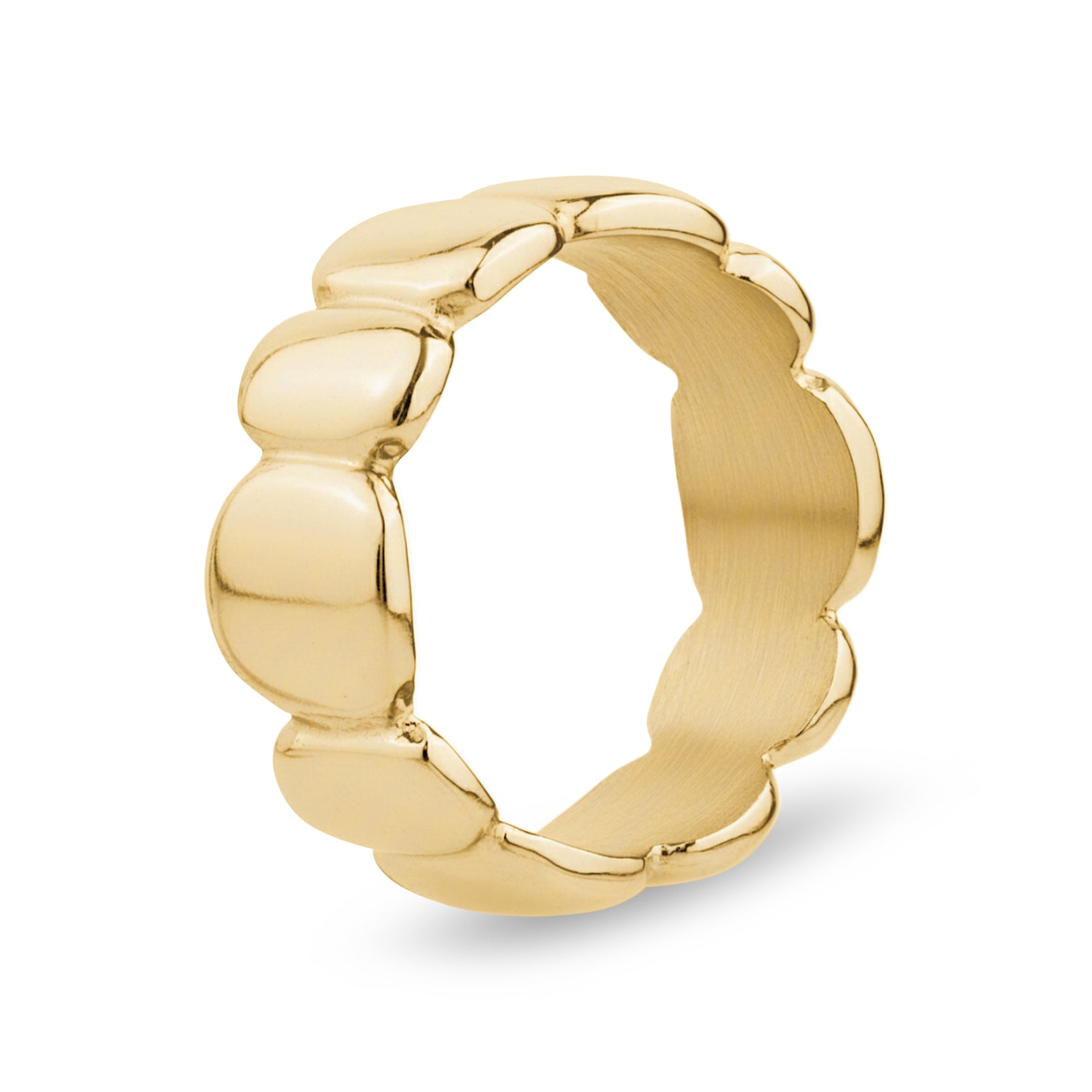 Puffy Link Band - Women Ring - The Steel Shop
