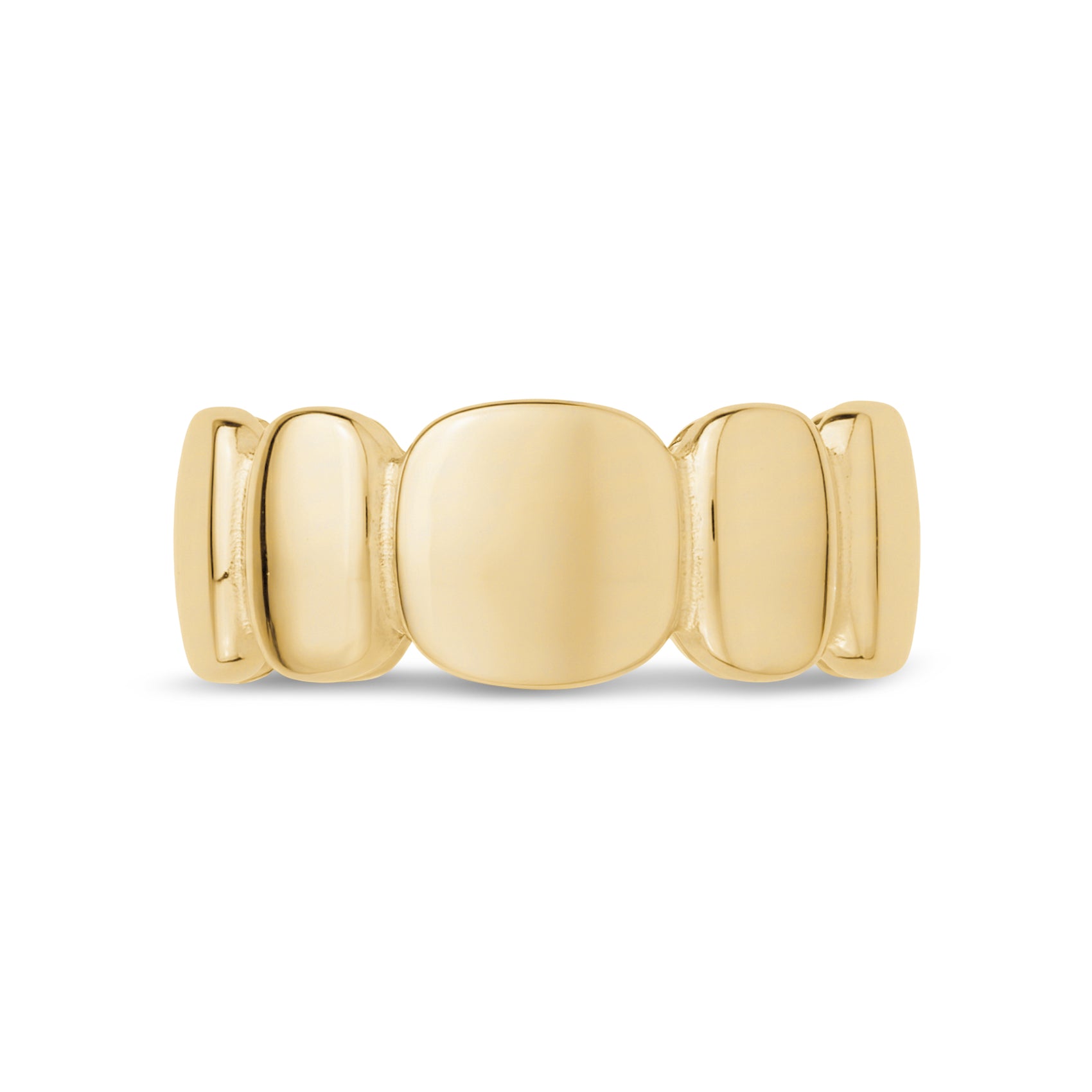 Puffy Link Band - Women Ring - The Steel Shop
