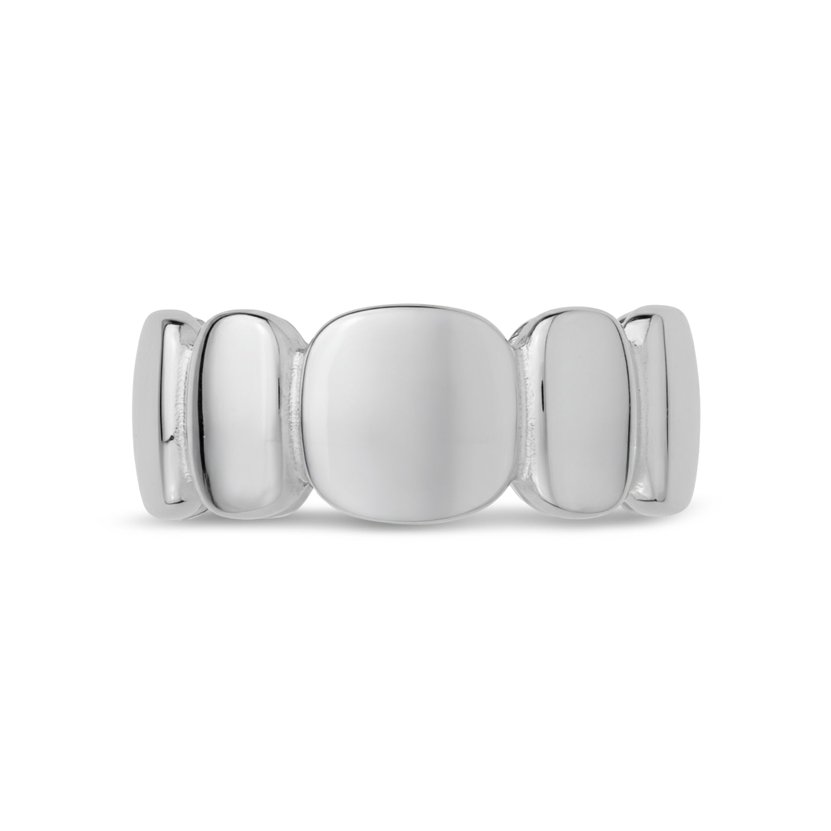 Puffy Link Band - Women Ring - The Steel Shop