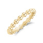 Minimal Beaded Band - Women Ring - The Steel Shop
