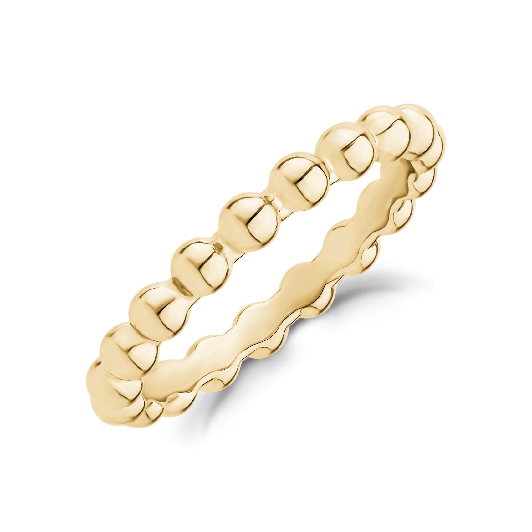 Minimal Beaded Band - Women Ring - The Steel Shop