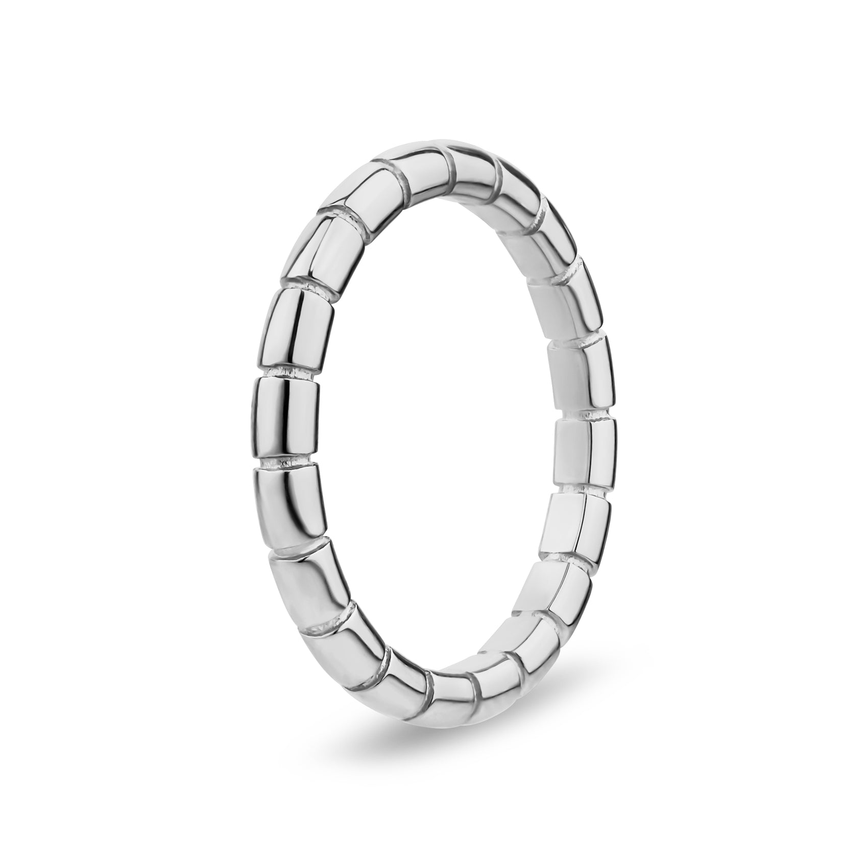 Minimal Segmented Band - Women Ring - The Steel Shop