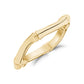 Minimal Curved Bamboo Band - Women Ring - The Steel Shop