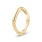 Minimal Curved Bamboo Band - Women Ring - The Steel Shop