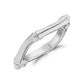 Minimal Curved Bamboo Band - Women Ring - The Steel Shop