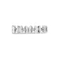 Silver stainless steel butterfly semi eternity ring, straight-on view of the butterfly band