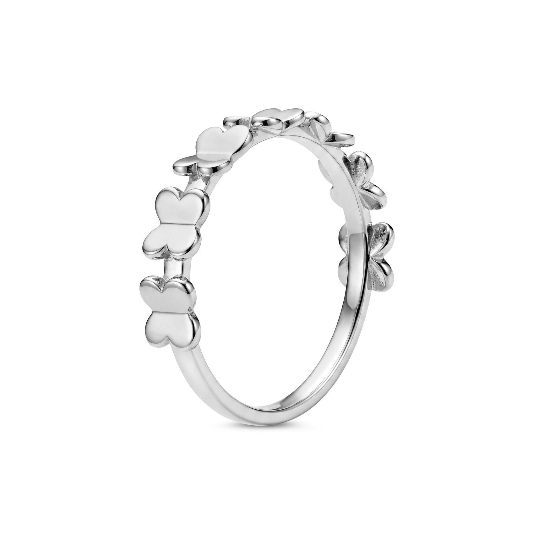 Butterfly Semi Eternity Ring