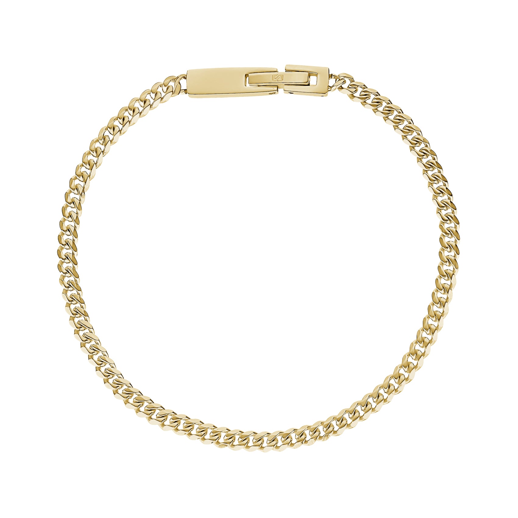 3.5mm Engravable Cuban Link Bracelet - Unisex Steel Bracelet - The Steel Shop