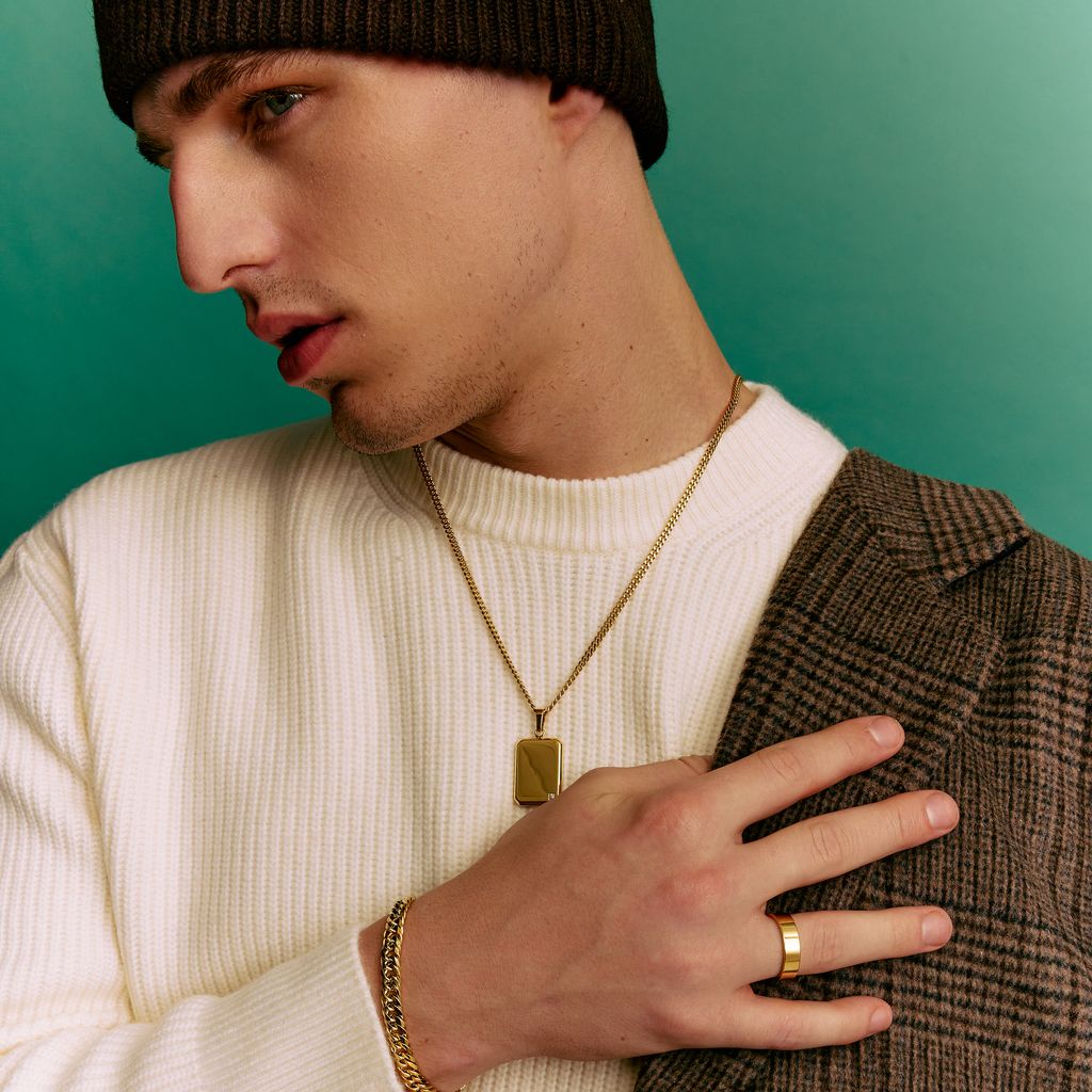 Diamond Cut Double Curb Bracelet